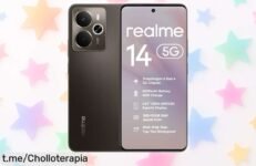 Smartphone 5G Realme 14 a precio loco: disfruta de su pantalla AMOLED, cámara de 50 MP y batería gigante ahora con rebajas irresistibles que no querrás dejar pasar.