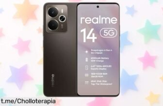Smartphone 5G Realme 14 a precio loco: disfruta de su pantalla AMOLED, cámara de 50 MP y batería gigante ahora con rebajas irresistibles que no querrás dejar pasar.