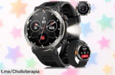 Smartwatch militar para hombre con múltiples funciones, ¡preparado para la aventura! Con esta oferta especial, no querrás quedarte sin el tuyo.
