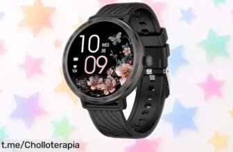 Smartwatch para mujer con llamadas Bluetooth: ¡enamórate de su pantalla AMOLED y más de 200 esferas! Aprovecha este precio de escándalo antes que se acabe.