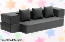 Sofá cama 3 en 1 VEVOR con espuma viscoelástica y funda lavable a precio de ganga: ¡no dejes pasar la oportunidad de transformar tu espacio y recibir visitas cómodamente!