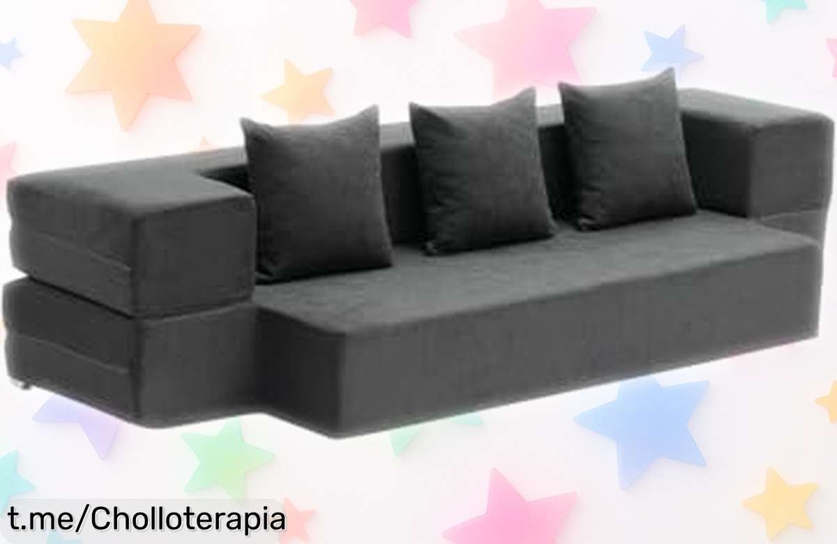 Sofá cama 3 en 1 VEVOR con espuma viscoelástica y funda lavable a precio de ganga: ¡no dejes pasar la oportunidad de transformar tu espacio y recibir visitas cómodamente!