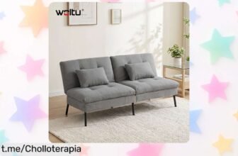 Sofá cama doble convertible WOLTU a precio loco: aprovecha el espacio en casa y disfruta de confort extra ahora mismo, ¡no te quedes sin el tuyo!