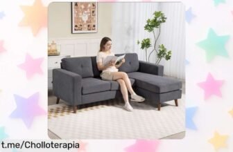 Sofá chaise longue reversible HOMCOM, el chollazo que necesitas para tu salón: cómodo, elegante y ahora a un precio de ganga que no puedes dejar escapar. ¡La mejor opción para tu rincón de relax!