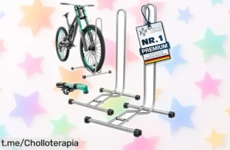 Soporte de suelo plegable KESSER para bicicleta: el chollazo ligero y estable que necesitas, ¡coloca tu bici en un instante y disfruta al máximo cada paseo!