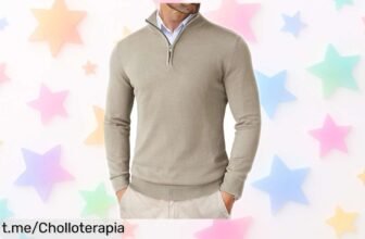 Sudadera de hombre COOFANDY con media cremallera a precio loco, abriga genial y combina fácil. No te quedes sin la tuya y dale un toque top a tus días ya mismo.