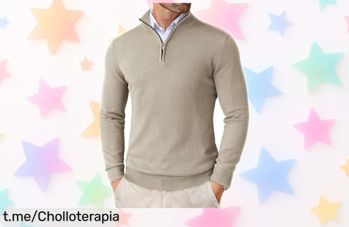 Sudadera de hombre COOFANDY con media cremallera a precio loco, abriga genial y combina fácil. No te quedes sin la tuya y dale un toque top a tus días ya mismo.