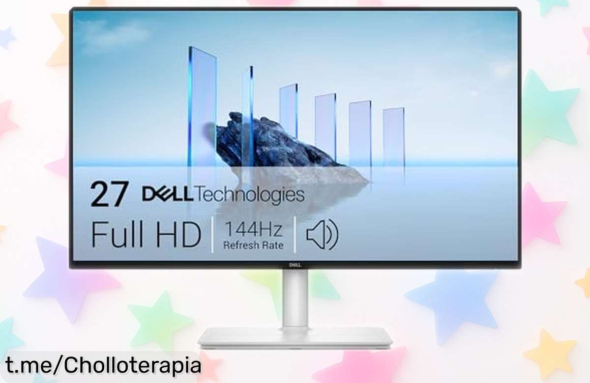 Súper monitor de 27 pulgadas DELL S2725HSM con Full HD y 144 Hz, ¡precio rebajado! Aprovecha esta oportunidad única para disfrutar tus series y juegos como nunca antes.