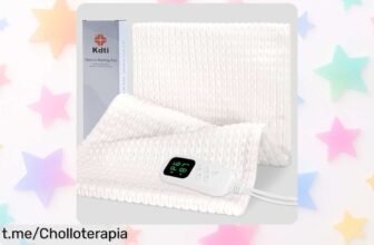 Tardes de sofá que abrigan con manta eléctrica desmontable: ¡ofertón único con 6 niveles de calor y protección segura! Disfruta del calor a tu medida, ¡no te quedes sin la tuya!