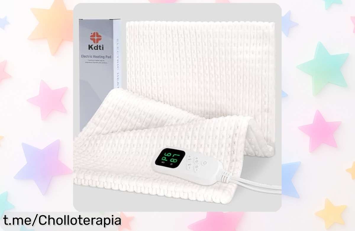 Tardes de sofá que abrigan con manta eléctrica desmontable: ¡ofertón único con 6 niveles de calor y protección segura! Disfruta del calor a tu medida, ¡no te quedes sin la tuya!