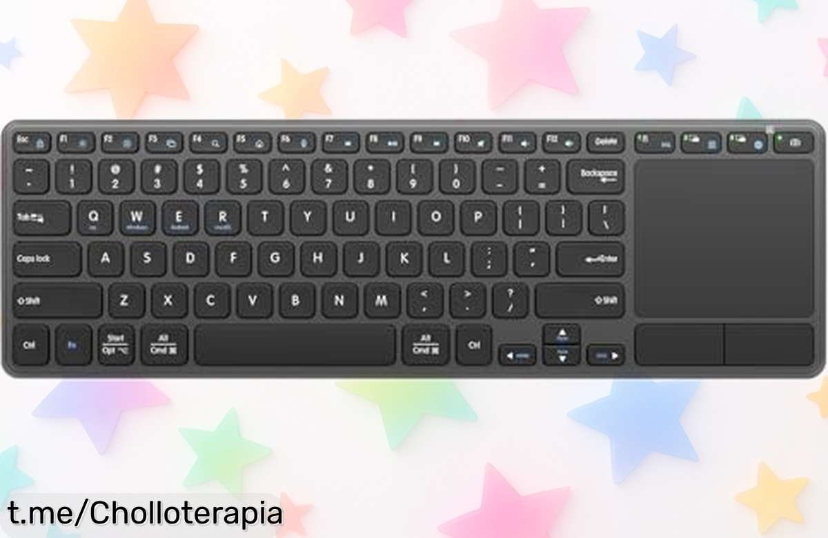 Teclado Bluetooth inalámbrico Bnnwa con panel táctil: ¡aprovecha su precio loco y disfruta de una escritura silenciosa que transformará tus momentos en la pantalla!