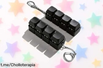 Teclado fidget llavero Quelcc en pack de 2, un super chollo para liberar estrés y mantenerte concentrado; ¡no esperes más y disfruta cada clic ahora!