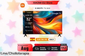 Tele compacta Xiaomi TV A 32 con sonido Dolby y DTS a precio loco: ¡ideal para cualquier habitación! No dejes pasar este chollo antes que desaparezca.