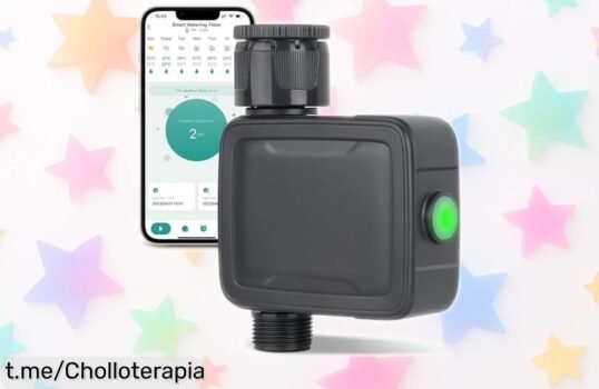 Temporizador de riego automático Tesmotor: Olvídate del esfuerzo y aprovecha este chollazo que te ayudará a cuidar tu jardín desde el móvil, ahora al mejor precio. ¡No te lo pierdas!
