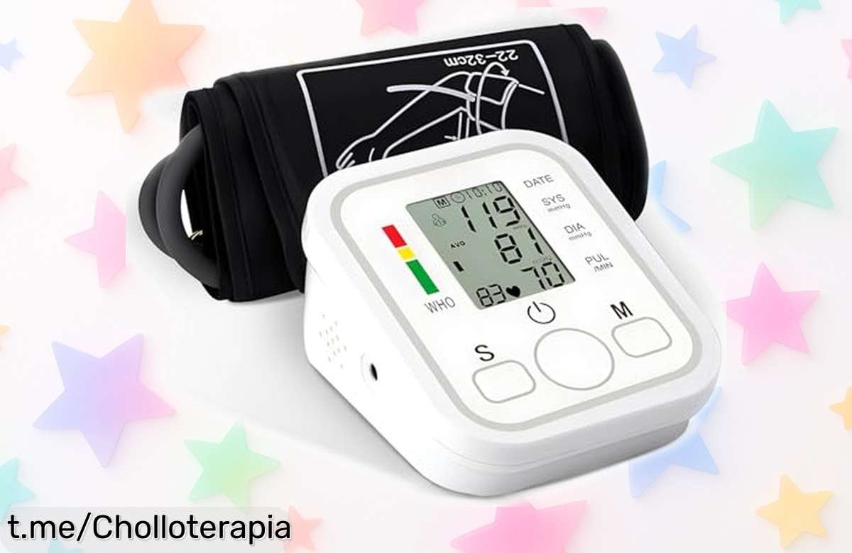 Tensiómetro automático digital de brazo con pantalla tricolor y memoria para 198 mediciones, ¡con precio loco que no puedes dejar escapar! Cuida tu salud hoy mismo.