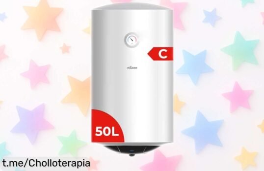 Termo eléctrico vertical de 50 litros Nilson NT5000: oferta increíble en agua caliente diaria, con precio rebajado y pana ideal para tus necesidades. ¡Hazlo tuyo antes de que se agote!