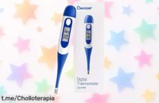 Termómetro digital flexible Berrcom: seguimiento de la salud familiar fácil y seguro, aprovecha el cupón y llévalo a casa por un precio de risa antes que se acabe