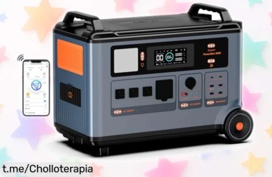 Terreno de energía portátil PowerMax 6000, ideal para camping y viajes con precio rebajado; aprovecha este chollo antes que se agote y powered by tus mejores momentos.