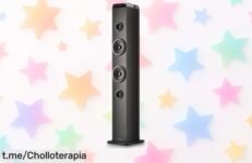 Torre de sonido potente NGS Sky Charm Pro a precio loco: ¡recibe 80W de pura fiesta en casa y conecta hasta 99 torres para una experiencia musical única!