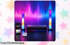 Transforma tu escritorio con la barra de luz LED RGB LuminexDesigns VYBE Desk, sincroniza luces y música ¡No te pierdas este super chollo que hará brillar tus momentos!
