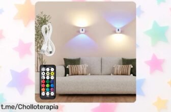 Transforma tu hogar con el pack de 2 lámparas LED RGB recargables LuminexDesigns AURI WL01, ¡ofertón total que activa la magia en tu espacio!