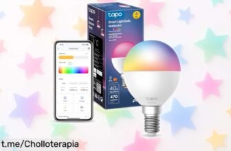 Transforma tu hogar con la bombilla inteligente WiFi Tapo L430P, 16 millones de colores y control por voz: ¡un chollo que iluminará tus momentos más especiales!