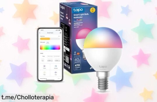 Transforma tu hogar con la bombilla inteligente WiFi Tapo L430P, 16 millones de colores y control por voz: ¡un chollo que iluminará tus momentos más especiales!