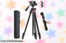 Trípode de viaje CAMBOFOTO, ligero y compacto con altura de 172 cm: oferta increíble para tus fotos perfectas. ¡No te lo pierdas, da el paso hacia momentos únicos!