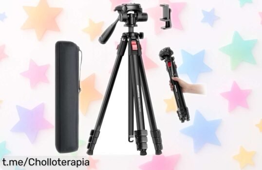 Trípode de viaje CAMBOFOTO, ligero y compacto con altura de 172 cm: oferta increíble para tus fotos perfectas. ¡No te lo pierdas, da el paso hacia momentos únicos!