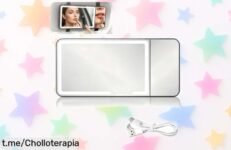 Tu aliado perfecto para el maquillaje: espejo parasol JIZZU con 3x aumento y luz LED, ¡ahora a un precio loco que no puedes dejar pasar!