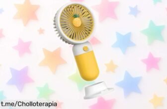 Ventilador de mano mini y silencioso Fansu, fresquito en cualquier lugar con su base escritorio; ¡no puedes dejar pasar este precio loco!