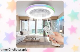 Ventilador de techo Activealbrite con luz LED y mando a distancia: refresca tu hogar mientras ahorras, ¡es un chollo que ilumina tus días!
