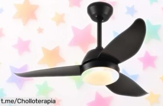 Ventilador de techo YAZIONG con luz y motor silencioso a precio loco: 6 velocidades, brisa natural y lo tendrás siempre ideal para descansar. ¡No dejes escapar esta oportunidad!