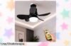 Ventilador de techo con luz LED E27 y mando a distancia, ¡super chollo! Aire fresco y energía en casa, aprovecha esta oferta antes que se acabe.