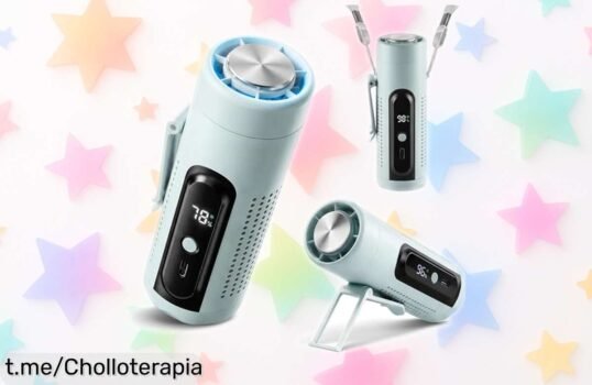 Ventilador portátil 3 en 1 LUCYLANKER, aire fresco a tu alcance con un super chollo que te hará sonreír: ¡no dejes escapar esta oferta única y siente la brisa ahora mismo!