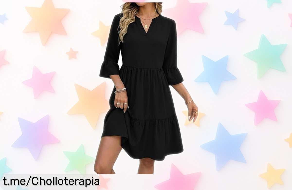 Vestido suelto Zeagoo hasta la rodilla con bolsillos y caída elegante a precio de ganga, ¡no te lo puedes perder! Luce espectacular sin romper el banco.