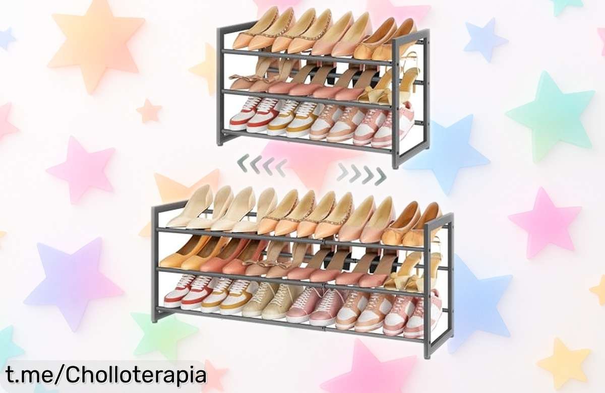 Zapatero extensible FAVOOSTY: aprovecha cada rincón y organiza tus zapatos de forma fácil. ¡No pierdas esta oferta limitada, haz del orden tu mejor aliado!