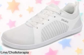 Zapatillas barefoot SAGUARO para hombre a precio loco, diseño Zero Drop y puntera ancha que hará que tus pies sonrían. ¡No dejes pasar este super chollo!