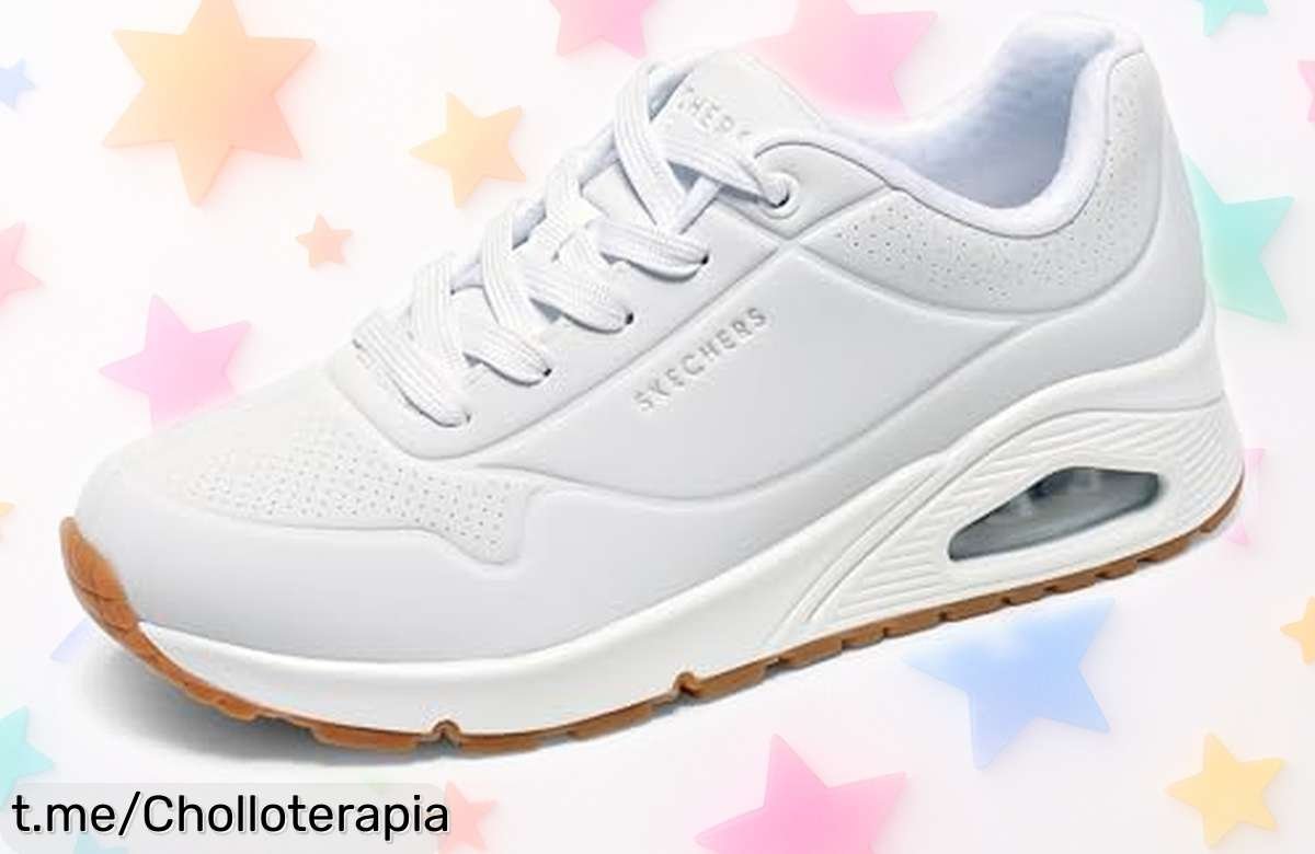 Zapatillas urbanas Skechers Uno para mujer a un precio loco; comodidad y estilo a tu alcance. ¡No dejes pasar este chollo, tú lo mereces!