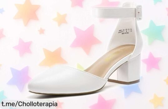 Zapatos de tacón ancho Dream Pairs con estilo irresistible y precio loco, elegantes y perfectos para brillar en cualquier ocasión ¿te lo vas a perder?