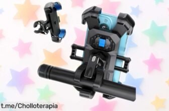 Soporte FLAIDO 2025 para móvil en bici y moto; se instala al instante, gira 360º y aguanta tus travesuras. ¡Por el precio de risa, no te quedes sin disfrutarlo!