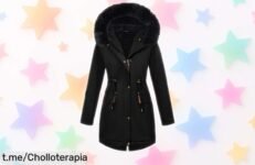 Abrigo parka largo Tuopuda para mujer, oferta increíble: calor, capucha y bolsillos que cierran de verdad. ¡No te lo pierdas! Abrígate sin complicaciones con este chollazo hoy mismo!