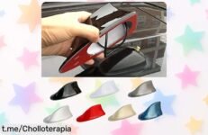 Aleta de tiburón para techo de coche: dale un toque deportivo a tu BMW, Honda o Toyota con este chollazo que no te esperabas y transforma tu ride rápida y fácilmente.