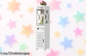 Armario de baño mini resistente al agua que aprovecha cada rincón, montaje fácil y precio regalado: ¡hazte con él antes de que vuelen!