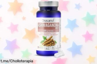 Ashwagandha Drasanvi KSM66: Controla el estrés y siéntete increíble por dentro, ¡aprovecha este precio de ganga que no se ve todos los días!