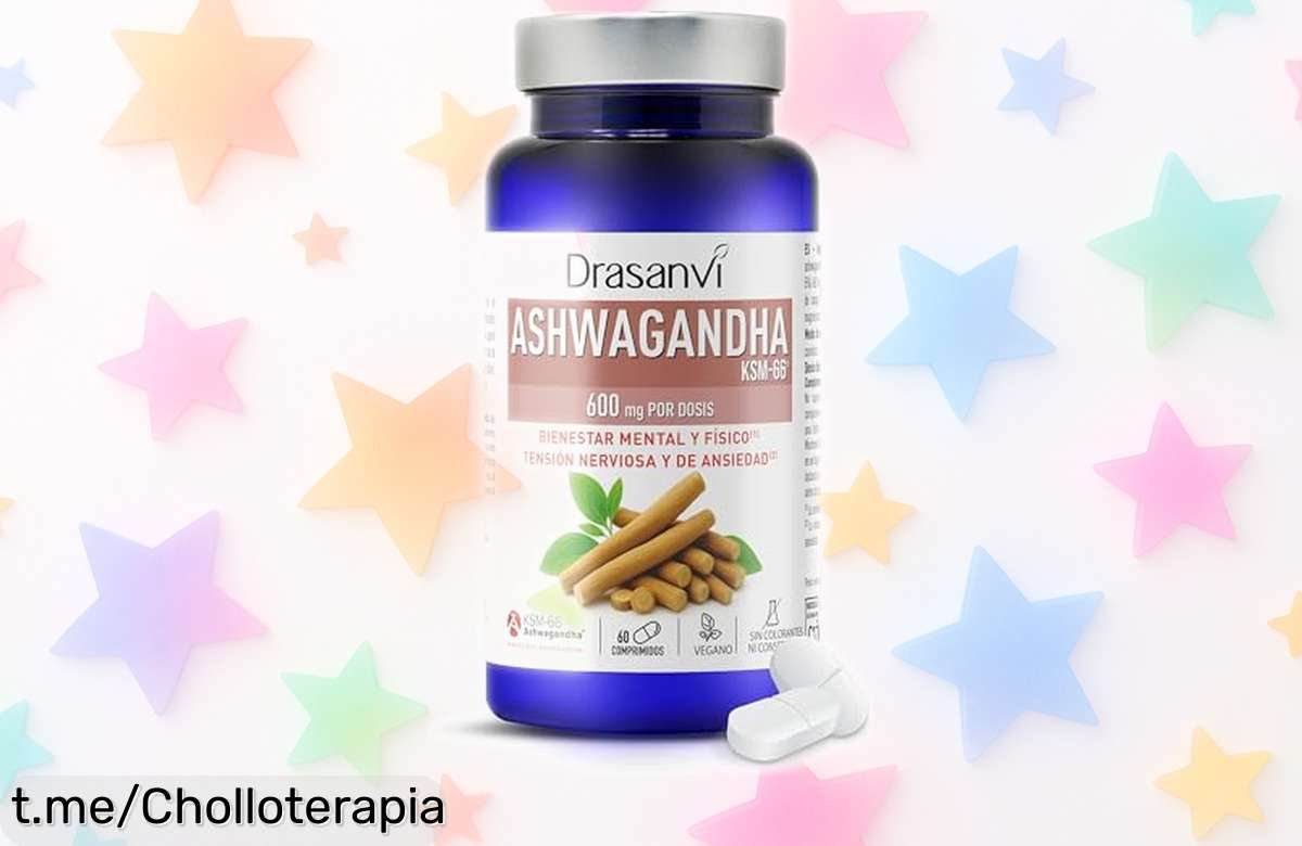 Ashwagandha Drasanvi KSM66: Controla el estrés y siéntete increíble por dentro, ¡aprovecha este precio de ganga que no se ve todos los días!