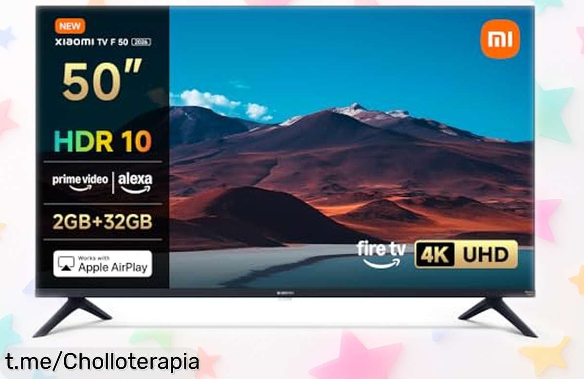 Asombrosa tele 50” Xiaomi TV F con imagen 4K y Alexa, ¡rebajada a un precio de ganga que no puedes dejar pasar! ¡Haz tu salón el lugar más chido este instante!