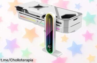 Asombroso soporte para GPU KLLsmDesign con altura ajustable y pantalla de temperatura: estabilidad total, precio rebajado, ¡convierte tu PC en una maravilla ya!
