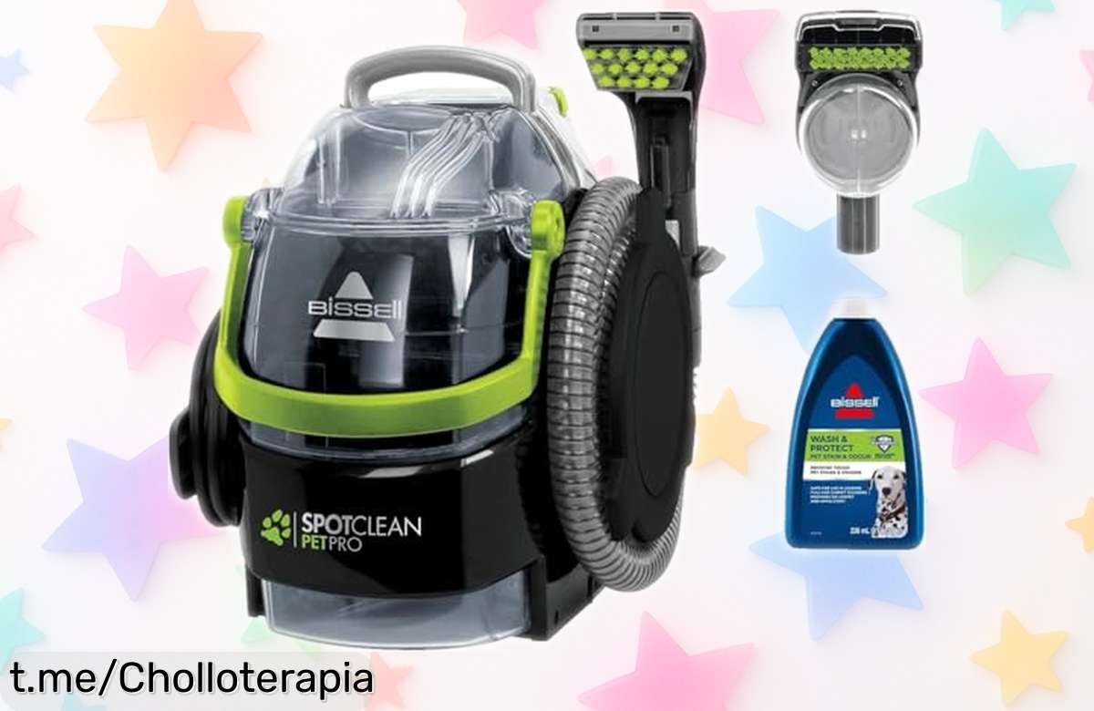 Aspiradora BISSELL SpotClean Pet Pro para manchas de mascotas a precio loco: ¡limpieza profunda y fácil en segundos, no te quedes sin la tuya!