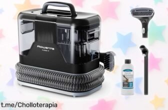 Aspiradora para tapicerías Rowenta Clean It: potencia y 3 cabezales a un precio regalado, ¡no dejes pasar esta oportunidad única de limpiar sin esfuerzo!